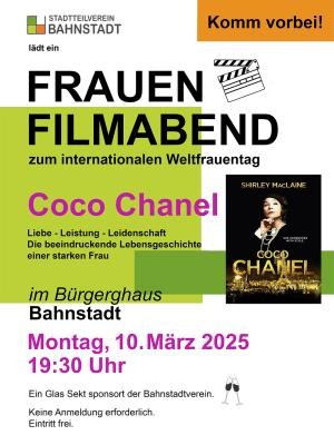 Einladungsplakat zur Filmvorstellung Einladungsplakat mit Text und Filmklappe