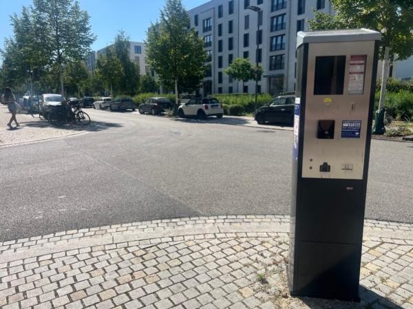 Parkautomat in der Bahnstadt.